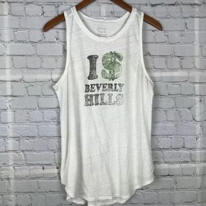 LUCKY BRAND 90210 Beverly Hills Raceback Tank Top